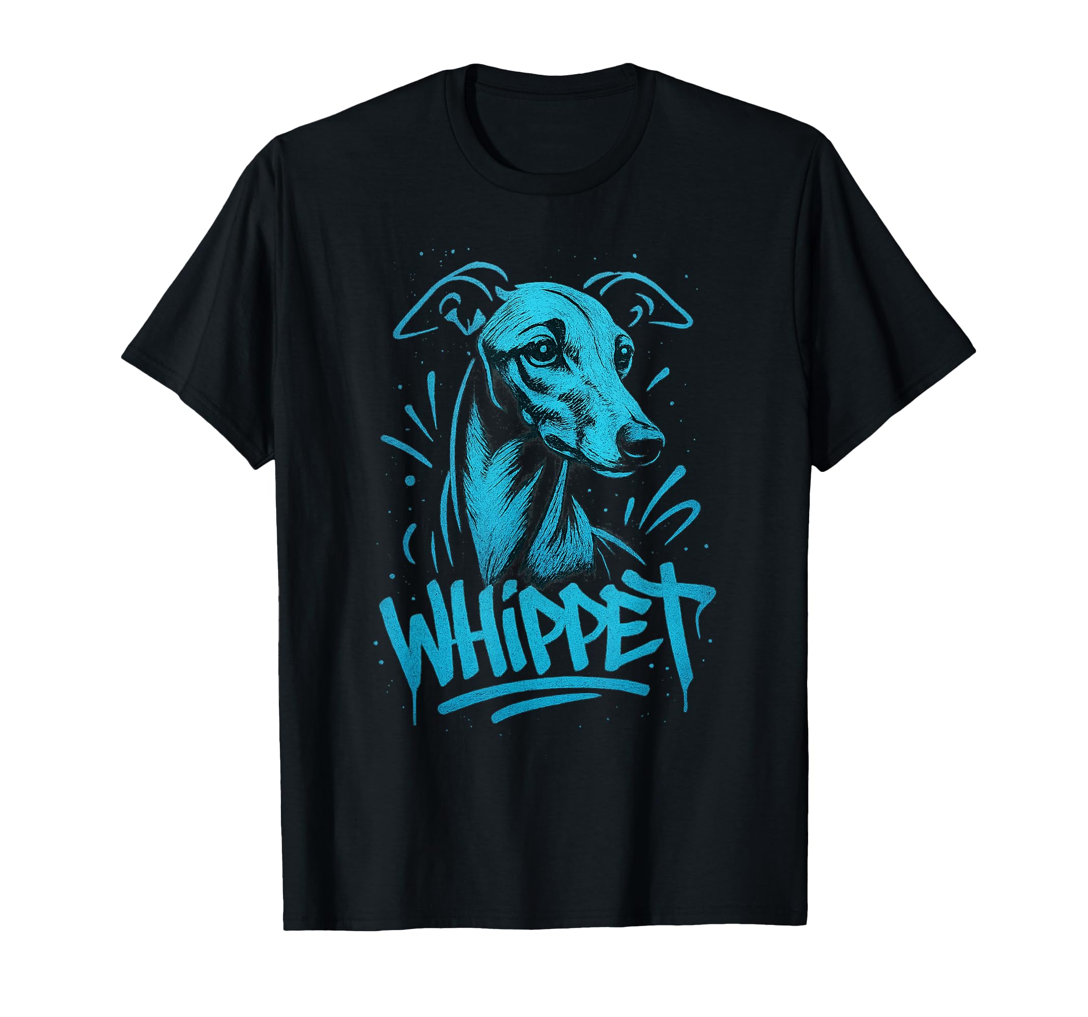 

Whippet Dog Graffiti Street Art Illustration Urban Style T-Shirt
