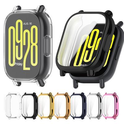 Electroplated TPU Protective Case For Redmi Watch 5 Active/Lite Full Screen Protector Shell Cover Bumper Frame