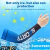 1Pair Ice Silk Arm Sleeves Sun UV Protection Cooling Warmer for Running Cycling Fishing Outdoor Sports