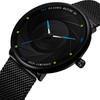Dijanes Men'S Watch Trend Student Stainless Steel Mesh Strap Quartz Movement Watch