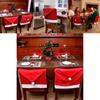 Christmas Decor Nonwoven Fabric Chair Cover With Festive Red Design For Holiday Dining