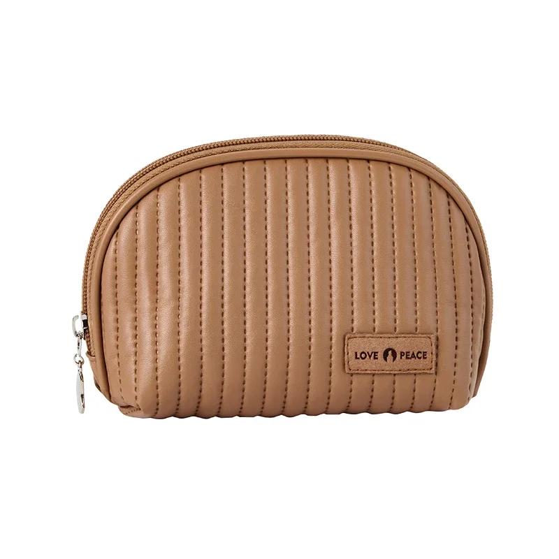 Portable Girl Small Beauty Pouch Women Makeup Bag Leather Cosmetic Bag Necessary Storage Waterproof Travel Lipstick Organizer