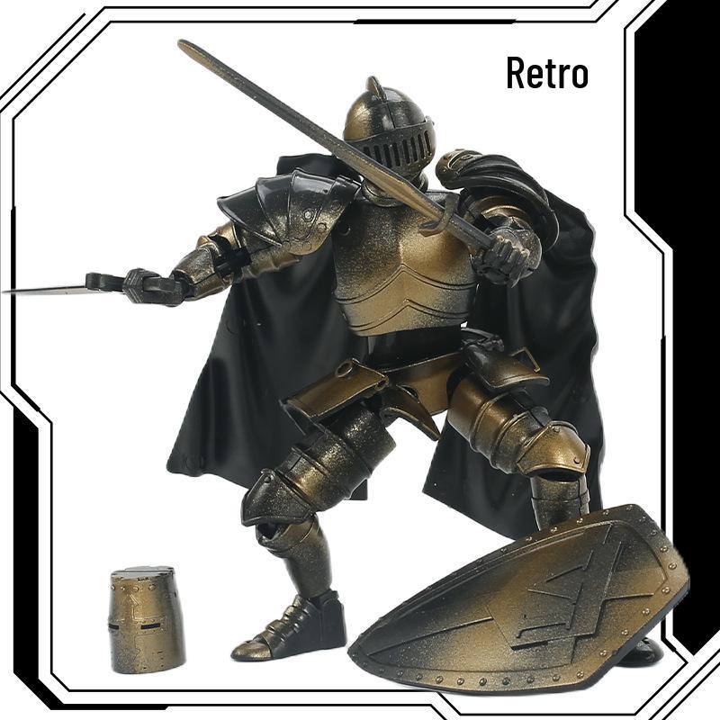 Fifth Gen Medieval Warrior Robot Doll - Movable Joint Creative Ornament.