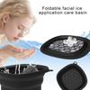 Foldable Ice Bath Facial Basin With Soft Silicones Design Builts-In Ice Tray Face Bowl For Cooling Relief Travel Use