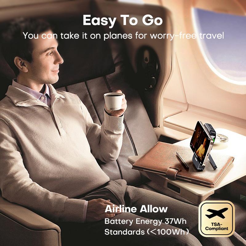 QOOVI Qi2 10000mAh Wireless Power Bank PD20W Fast Charging External Battery Portable Charger For iPhone Samsung iWatch Airpod