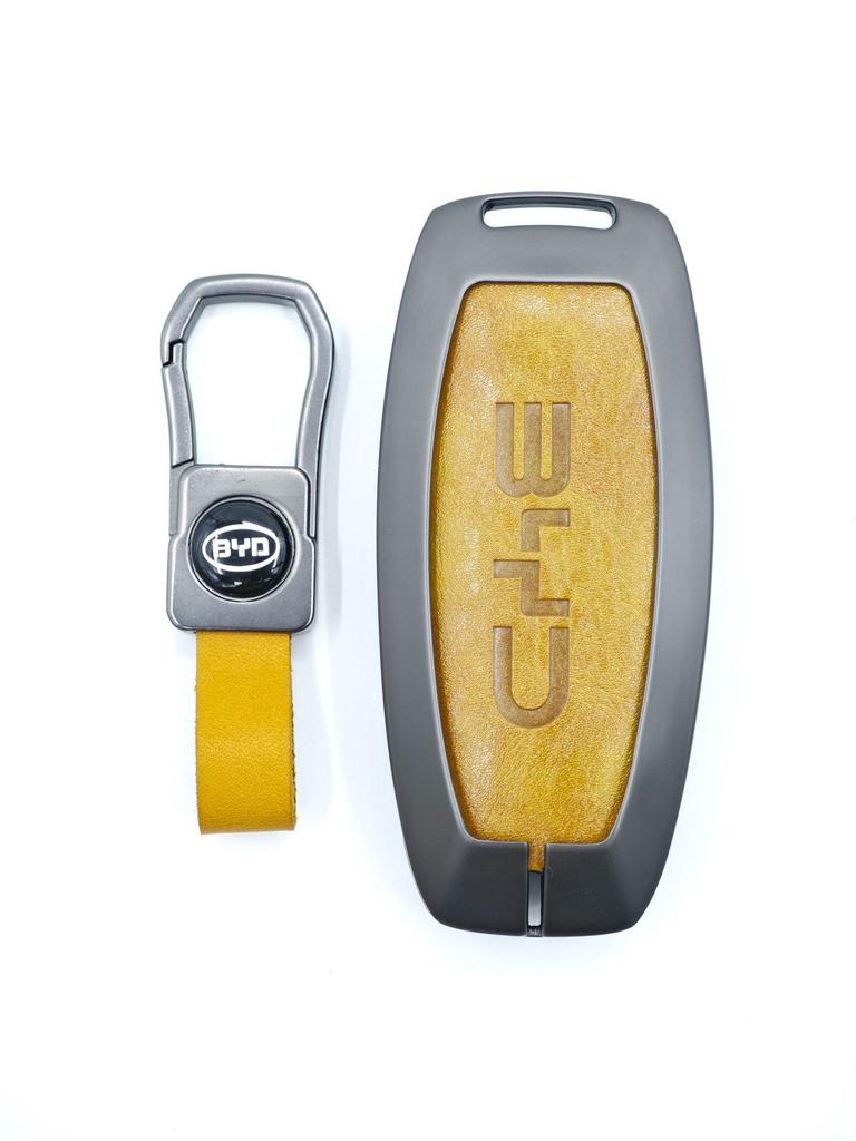 BYD Car Key Metal Protective Cover for Yuan Pro, D1, Qin Plus, E1, E2 Models