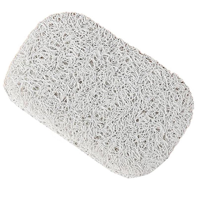 

4/8/12/16/20 pcs Self Draining Soap Saver Pad Nonslip Soap Bar Holder Dish Tray For Shower Bath Cleaning Sponge Lift Rack 4PCS