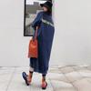 Women's Fashion Fall Winter Long Sleeve O-Neck Loose Waistline Casual Dresses