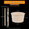 Disposable Paper Bowls with Chopsticks Set