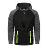 The 2025 new men's fitness hoodie long-sleeved hoodie and sportswear zipper hoodie are casual and comfortable