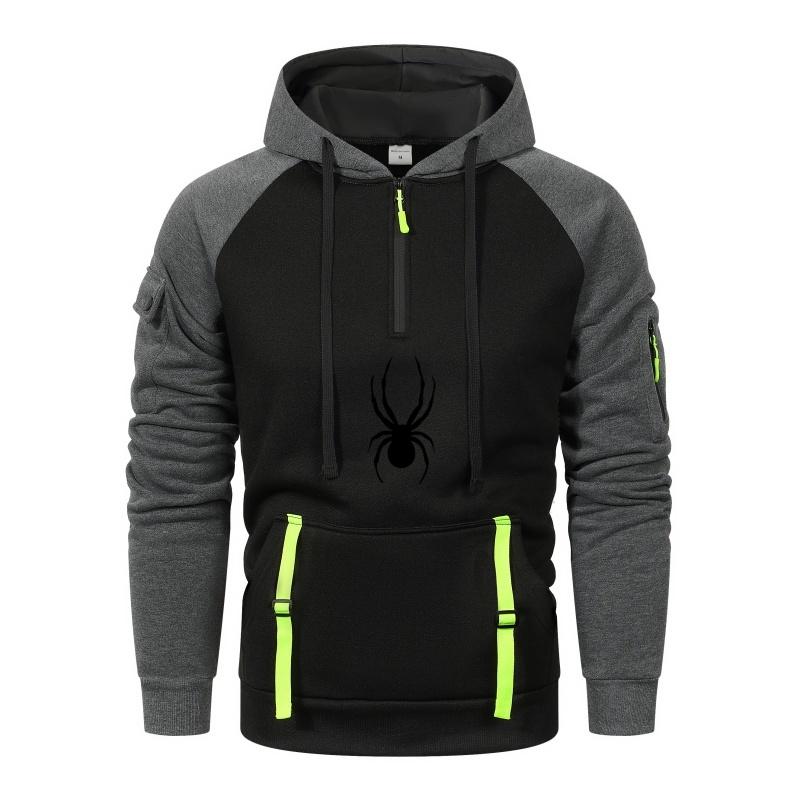 The 2025 new men's fitness hoodie long-sleeved hoodie and sportswear zipper hoodie are casual and comfortable