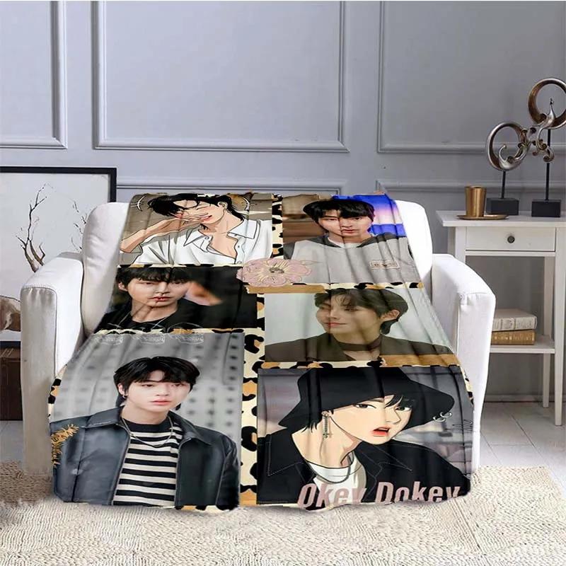 Serie Bellezza Vera Hwang in Youp Cha EunWoo Coperta di Flanella Arte Stellare Coperta Calda per Letto Camera da Letto Divano Coperta da Picnic Regalo