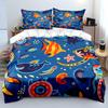 Cartoon underwater animals design Bedding Set for Kids Luxury Gift 3pcs Digital Print Comforter Set Soft Comfortable Breathable