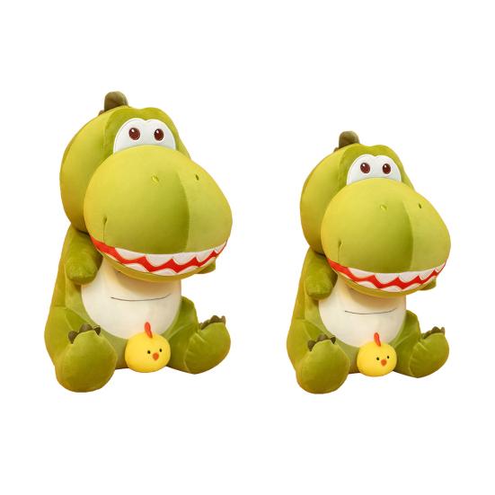 35/45cm Ornament cu Aspect Elegant și Vivid Atingere Confortabilă Ochi Mari Drăguți Gură Deschisă Jucărie de Pluș Dinozaur Recuzită Foto Păpușă