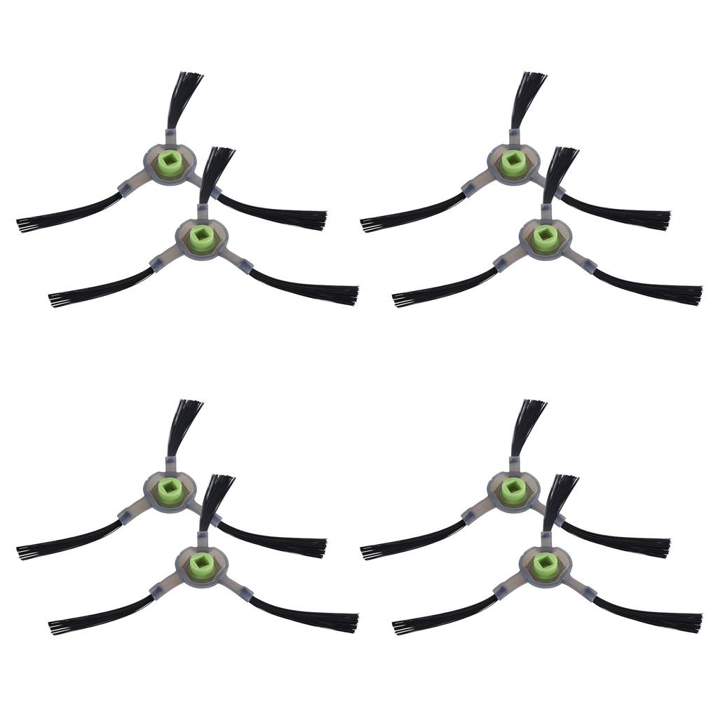4 Pair 3-Armed Side Brushes for Lefant M210 M210S M210B M213 Vacuum Cleaner Side Brush Replacement Accessories
