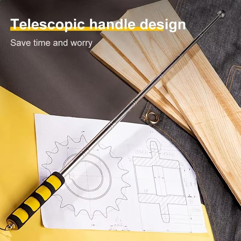 115/160CM Multifunction Telescopic Self Defense Hammers Empty Drum Hammer Room Test Rod Inspection Room Tools Metel Test
