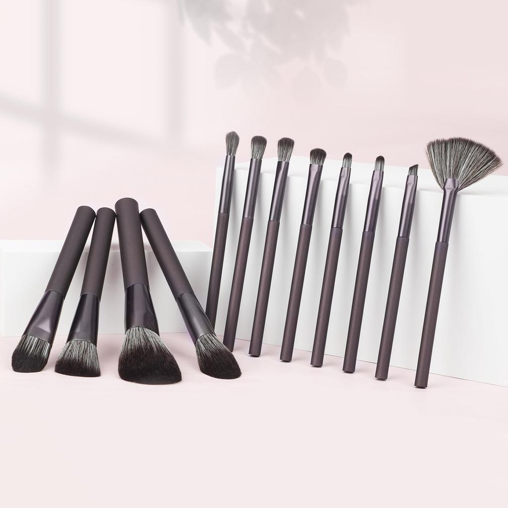 12 Makeup Brushes Set Cangzhou Soft Hair Loose Powder Brush Eyeshadow Brush Foundation Brush Excess Paint Beauty Tools