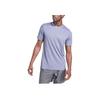 Adidas Solid Color Crew Neck Training Short Sleeve T-Shirt Men Tops Purple HZ7277