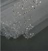 Korean-Style Bride Veil with Beaded Hair Comb, 2-Layer Exquisite Handmade Design