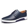 Fashion Men Casual Shoes Summer Breathable Leather Holes Design Brand Flat Shoes for Men Driving Shoes Men's Boat Shoes
