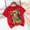 Cartoon Anime One Pieces Tshirt Kids Clothes Boys Absorb Sweat Breathable TShirt Children Girls Tees Summer Teen Clothes