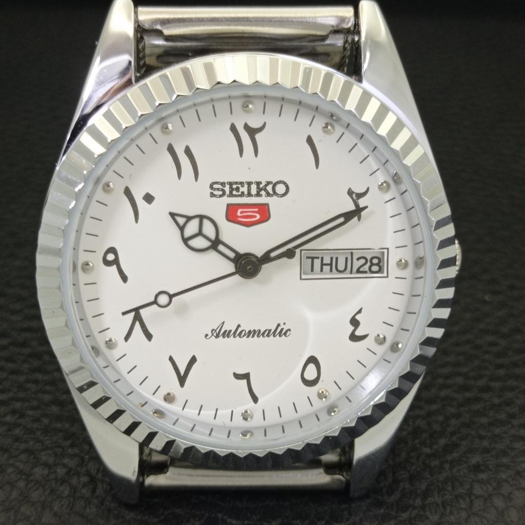 REFURBISHED VINTAGE SEIKO 5 AUTOMATIC 6309A JAPAN MENS ARABIC WATCH A441431-5 Sk-a441431