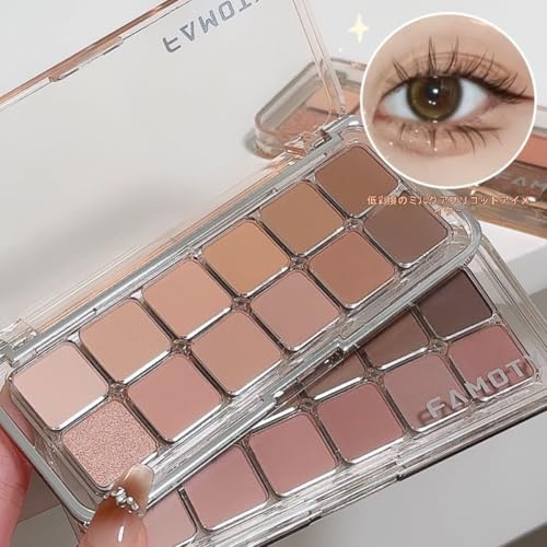 12-color Matte Eyeshadow Palette. Great Color Payoff Long-lasting Ideal Foundation Makeup. Easy Use Beginners Wide Variety Colors. Perfect Natural As