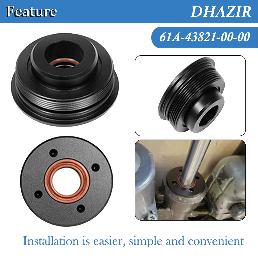 61A-43811-00-00 Tilt Cap/Gland with Seals Fit for Yamaha 200-225-250-300 HP V6 3.3L End Cap Tilt Cylinder FSM040 2PACK