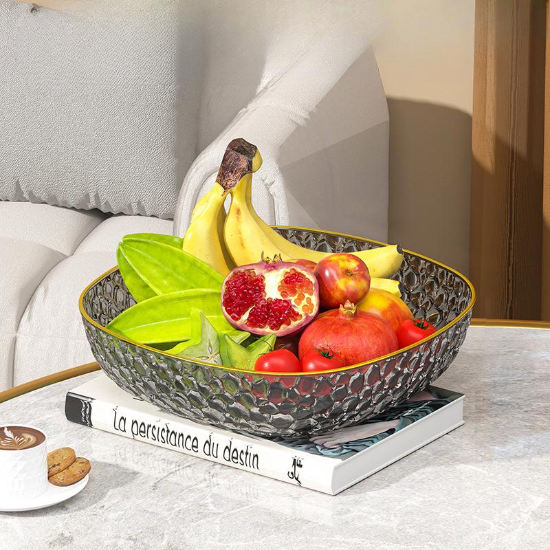 

Легка Розкіш Прозорий ПЕТ Фруктовий Піднос Для Дому Вітальня Кавовий Столик Цукерки Сухофрукти Піднос Для Закусок Піднос для Зберігання r 24CM