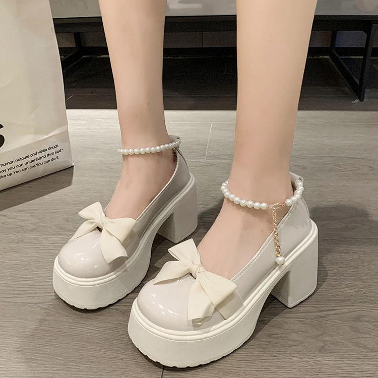 Fashion Women Shoes 2024 New Girl Lolita Shoes JK Uniform Shoes PU Leather Heart Ankle with Maryzhen Shoes Cute Sexy Retro British Style