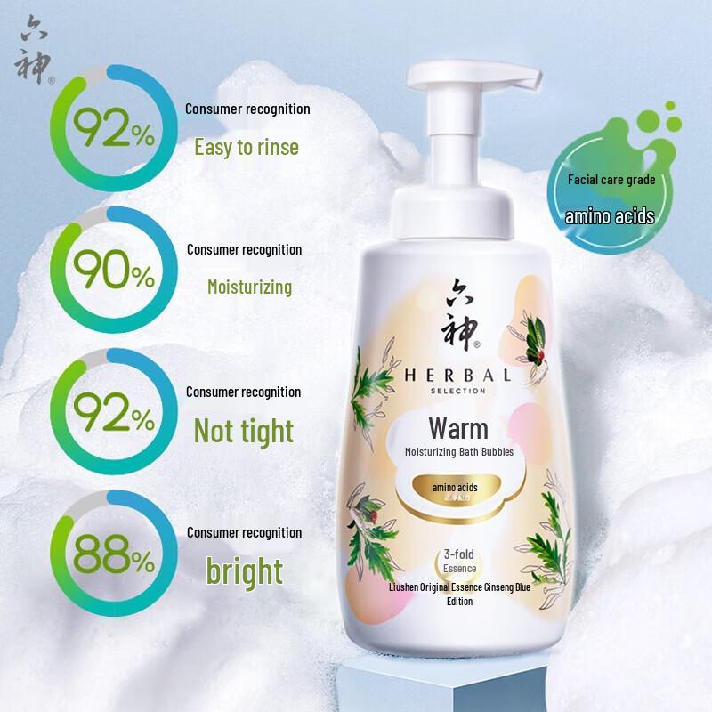 

Liushin Moisturizing Bubble Shower Gel Xiao Zhan Edition