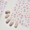 DIY Nail Art Stickers Self Adhesive Manicure Stickers Long Lasting Flowers Nails Decals  Nail Art
