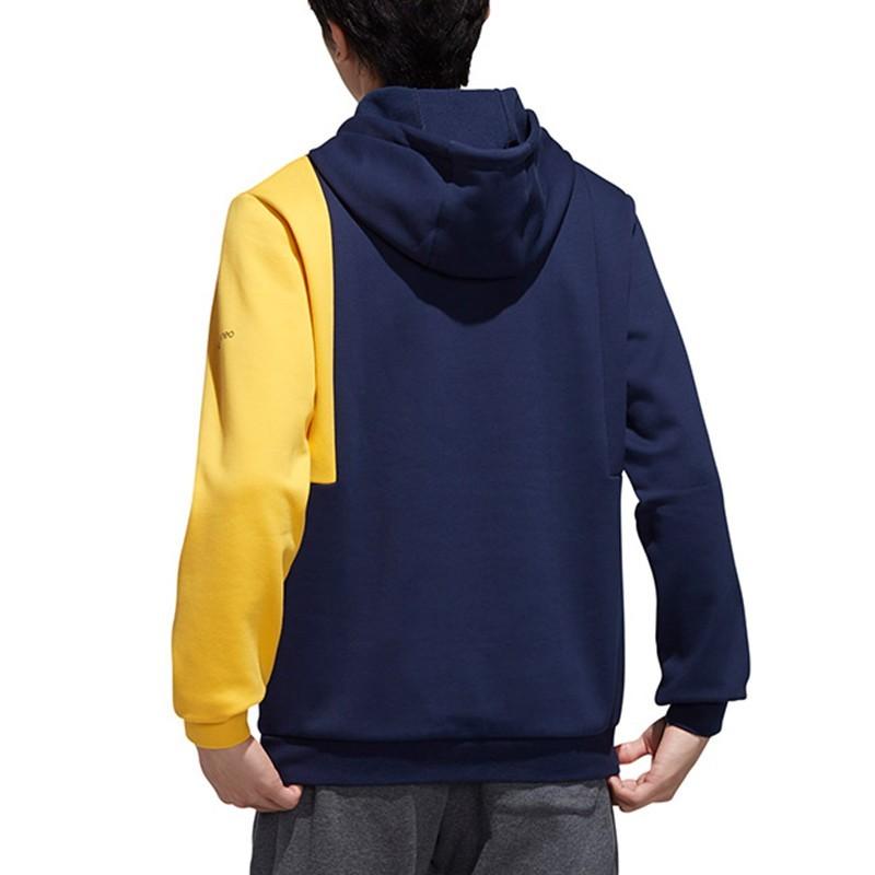 Adidas Neo Color-Block Oversized Hoodie Men Tops Collegiate-Navy Blue EI4358