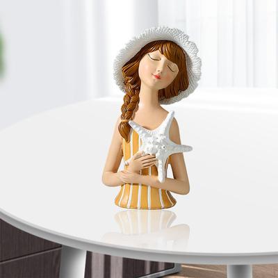 Figurine Storage Pencil Artware Collectible Statue Sculpture for Bedside Table Bedroom Living Room
