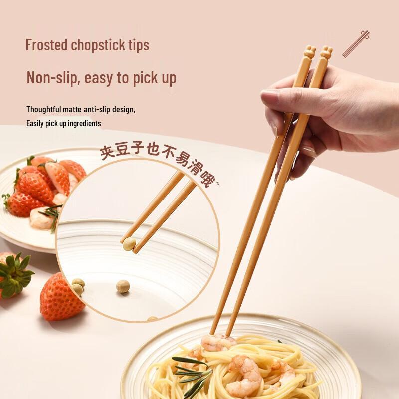 KOBACH Lucky Rabbit 5-Pair Alloy Chopsticks Set