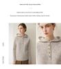 Women's 100% Cashmere Hooded Sweater - Autumn/Winter 2026 Collection - Loose Slimming Knit Pullover Base Layer
