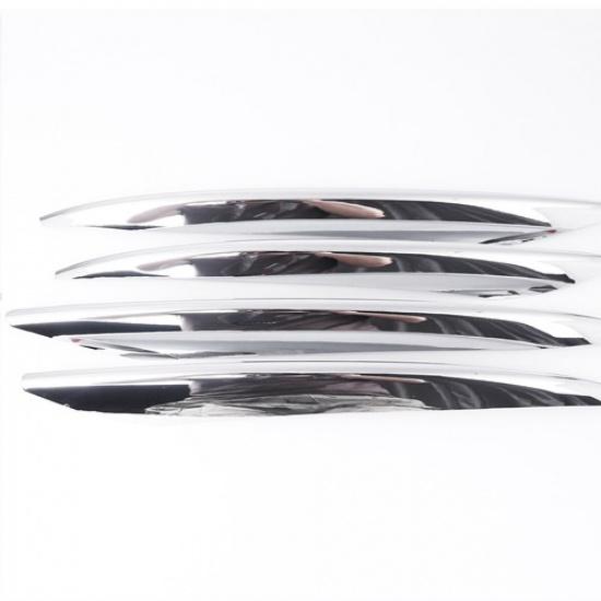 Front Fog Light Trim Strip For Mercedes Benz E Class W213 2016- Chrome 4PCS