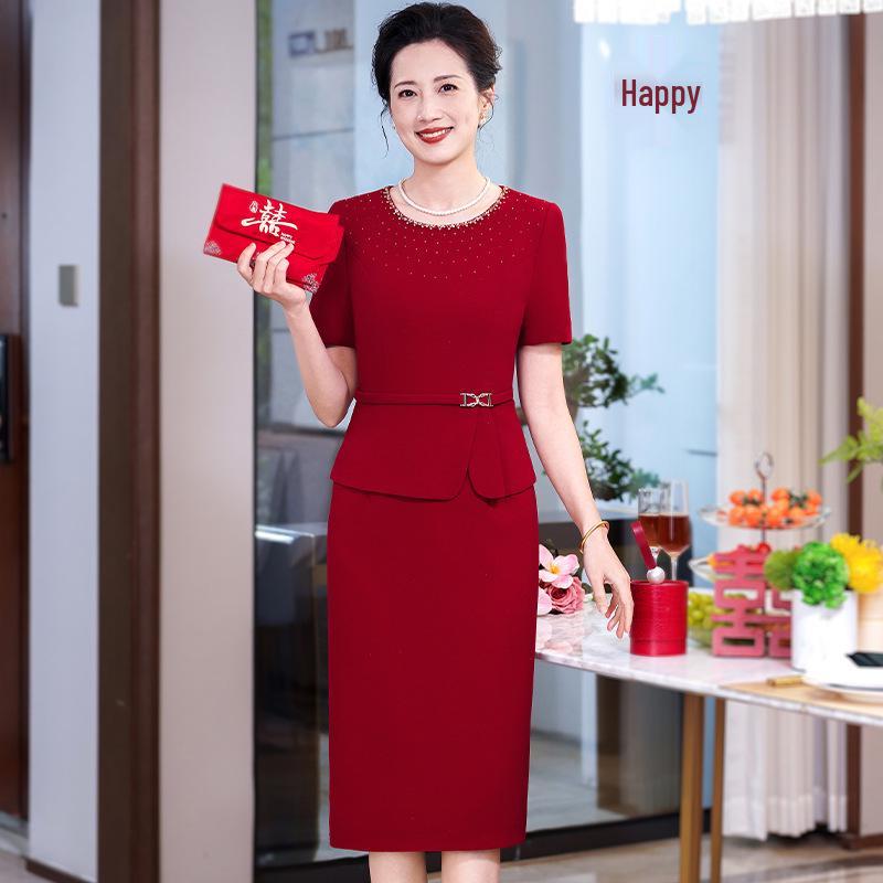 Spring 2026 High-End Mother-in-Law Dress: Stylish and Fashionable Formal Attire for Middle-Aged Women