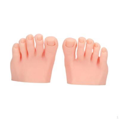 Nail Training Foot Model for Display with Toes, Movable And Reusable