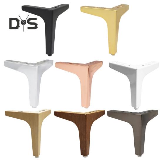 Möbelbeine aus Metall, stark, tragfähig, rutschfest, einfach zu installieren, Mehrzweck-Dreiecksmöbelfüße, Sofa-Couch-DIY-Ersatzbein