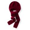 Hat and Scarf Integrated Balaclava Hat Women's New Winter Warm and Cold Knitted Hat Scarf
