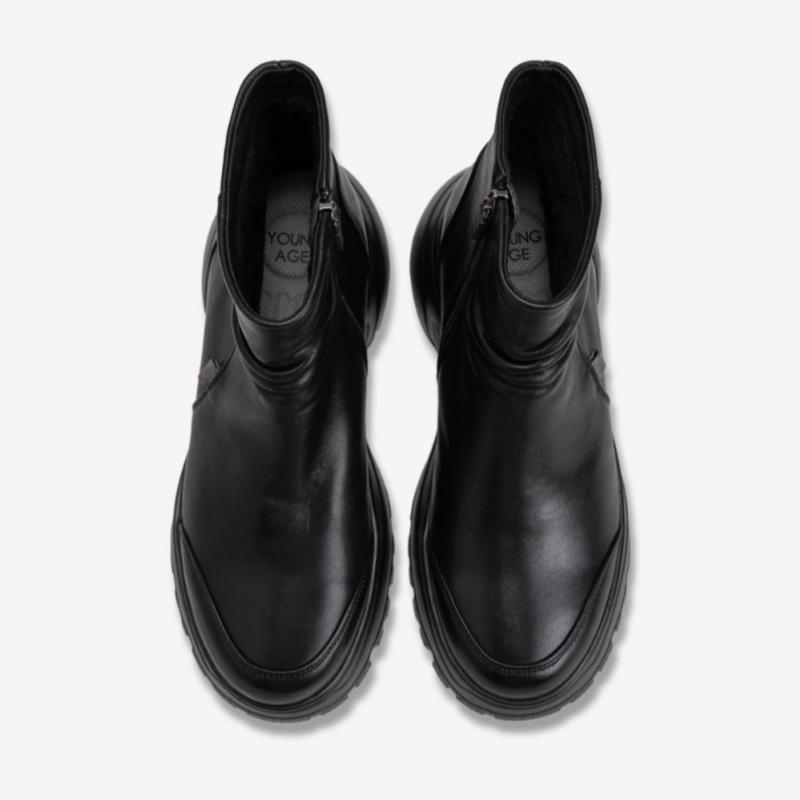Young Age Women Comfort Ankle Boots Black