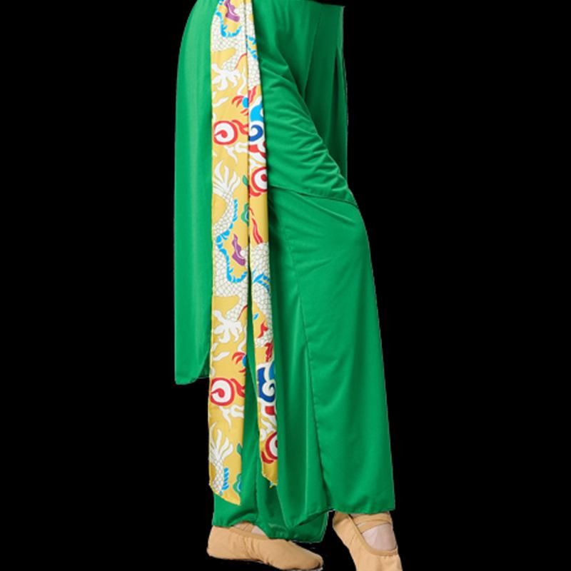 Dámský taneční kostým Shaanbei Yangko - Etnický styl Dlouhý rukáv Pasový buben a Deštníkový tanec Vystoupení Oblečení na jaro-léto