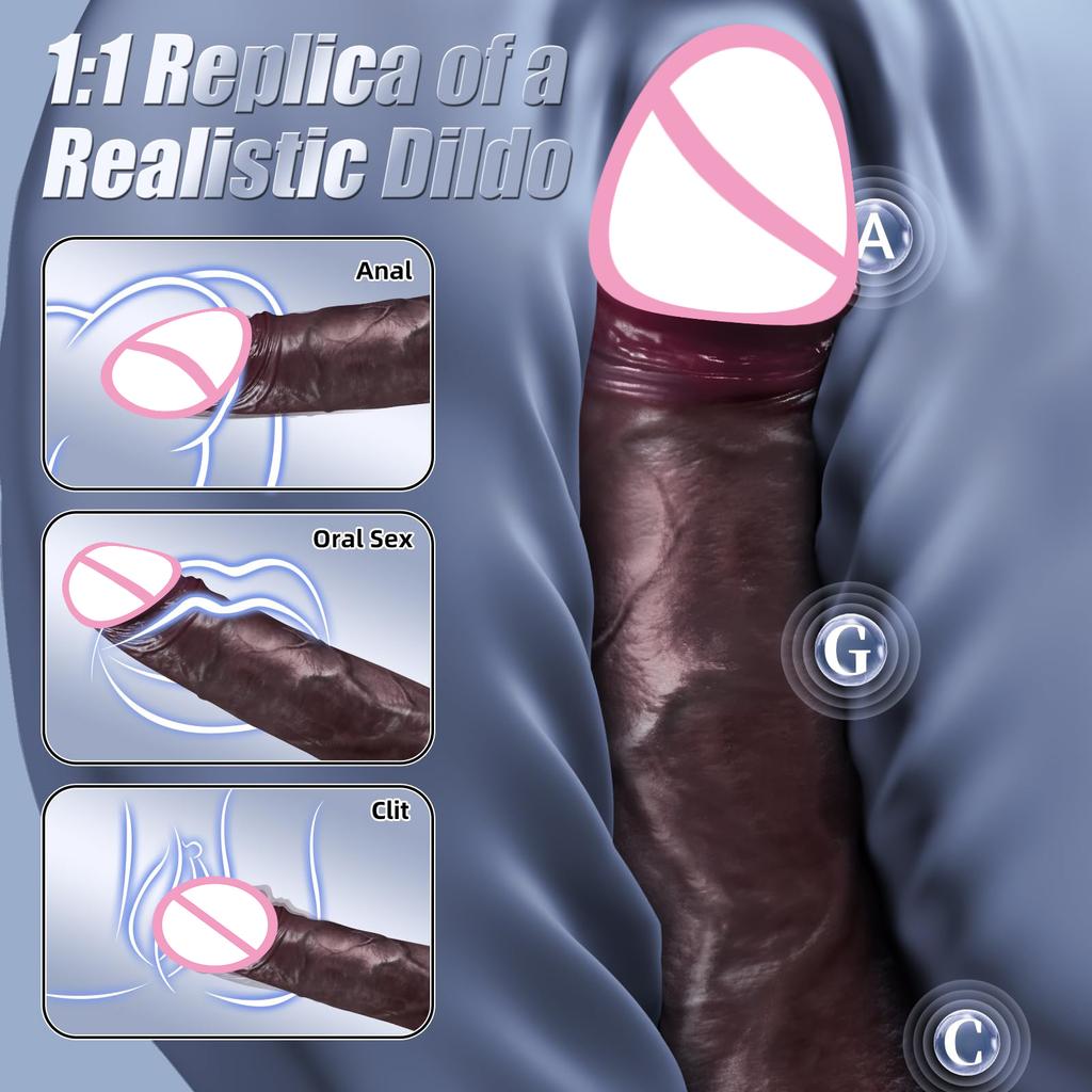 Schwarzer Penis Teleskop Heizdildo Vibrator Massage Riesige Realistische Dildos Vibratoren für Frauen Masturbator Sexy Erwachsenen Sexspielzeug