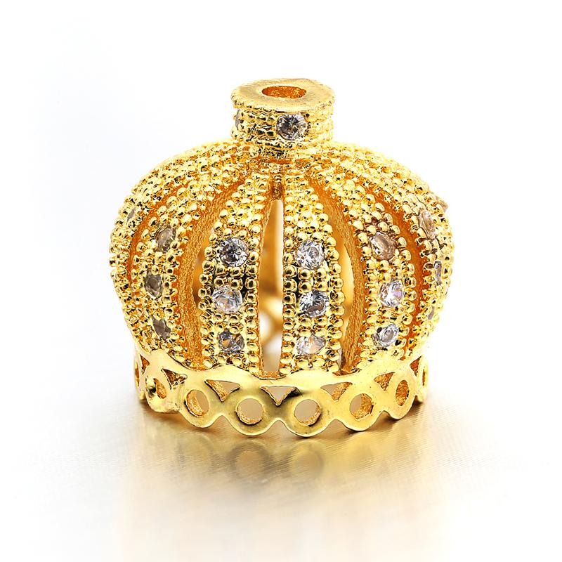 14*13mm Best Quality Brass Cubic Zirconia Tassel Cap Pendant Connector Charms, Mixed , Hole: 1.3mm, Model:VM9