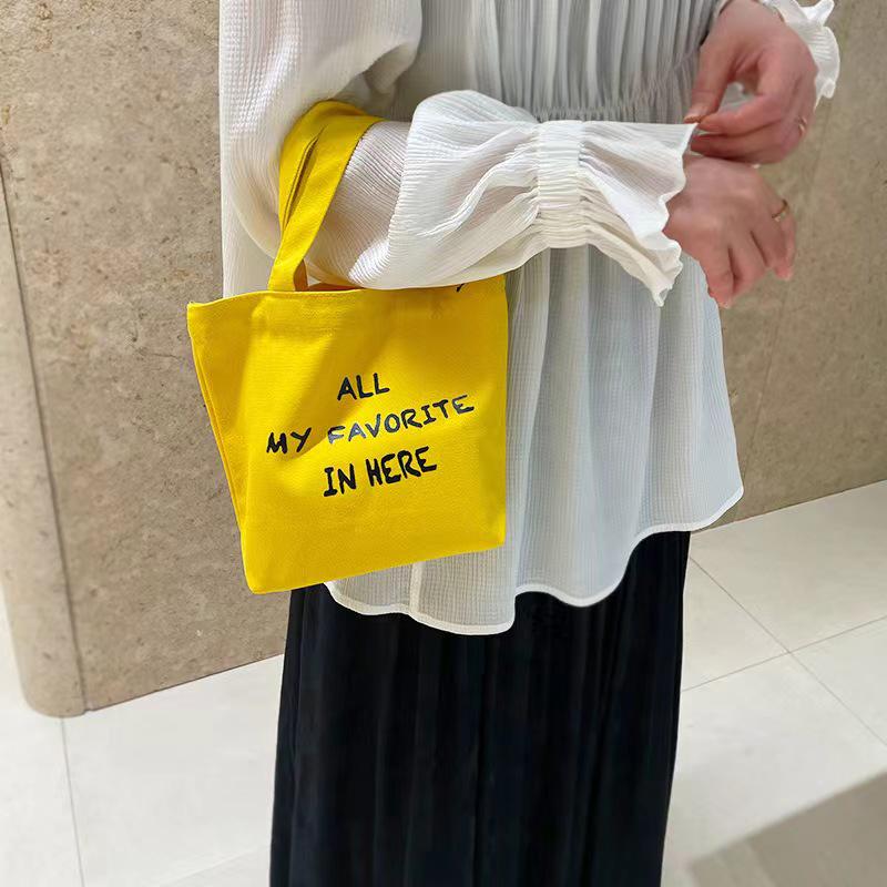 Adorable Kitty Canvas Tote Bag - Perfect for Students and Women