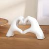 Valentine's Day Love Gesture Figurine Love Heart Hand Shape Statue Sculpture Wedding Anniversary Desktop Decoration Ornament
