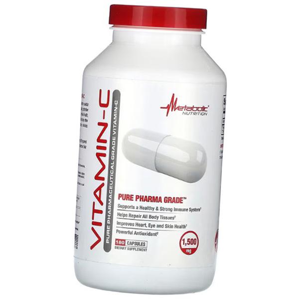 

Vitamin C, Ascorbic Acid, Vitamin-C 750, Metabolic Nutrition (36646004) 180caps