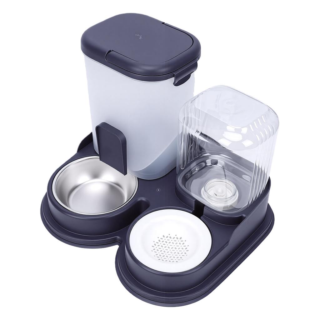 Automatic Dog Cat Feeder and Waterer Anti Slip Pet Food Water Dispenser for Small Medium Dog Cat Puppy Kitten