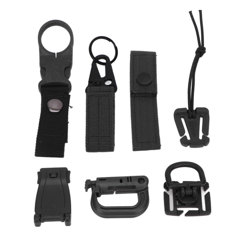 30 Pcs Molle Attachments D Buckle Backpack Buckle Nylon Ribbon Backpack Accessories For Picnics Camping Travel OD Green